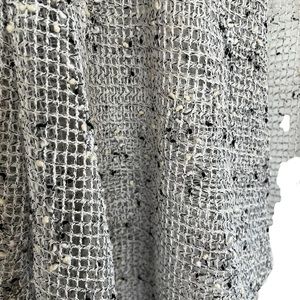 LULU-B. GRAY WITH BLACK FLECKS MESH CARDIGAN . PERFECT CONDITION . MEDIUM .
